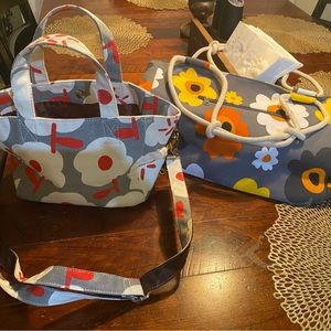 Two like new boho tote bags/purses!